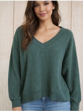 American Eagle Oversized Waffle Knit Sweater